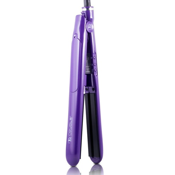 Royale Luxury Ceramic Tourmaline Floating Plate Vapor Styling Flat Iron (Purple)