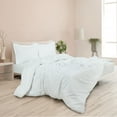 thumbnail image 1 of ROYALE White Duvet Cover Queen Size - Washed Duvet Cover Set, 3 Piece Double Brushed Duvet Covers with Button Closure - 1 Duvet Cover 90x90 inches and 2 Pillow Shams - Comforter Cover, 1 of 8