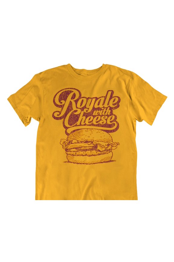Royale with Cheese Shirt Pop Culture Graphic Tee Film Buff Gift Esoteric Cheeseburger Tshi