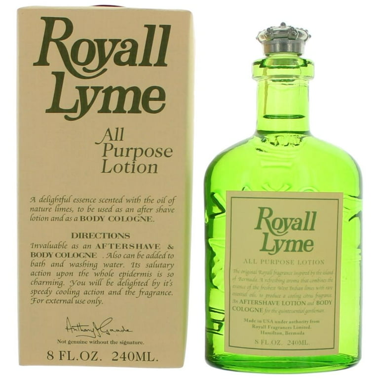 Royall Lyme All Purpose Lotion / Cologne By Royall Fragrances - 8 oz Royall Lyme All Purpose Lotion / Cologne By Royall Fragrances - 8 oz