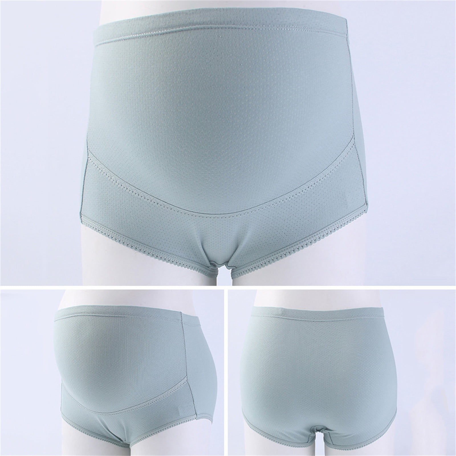 Royallove Women's Maternity High Waist Underwear Pregnancy Seamless Soft Panties Over Bump