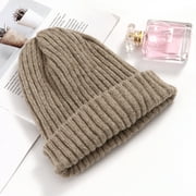 RoyalloveWomen Autumn Winter Beanie Hat Knitting Wool Warm Hats Earmuffs Hat trucker hat