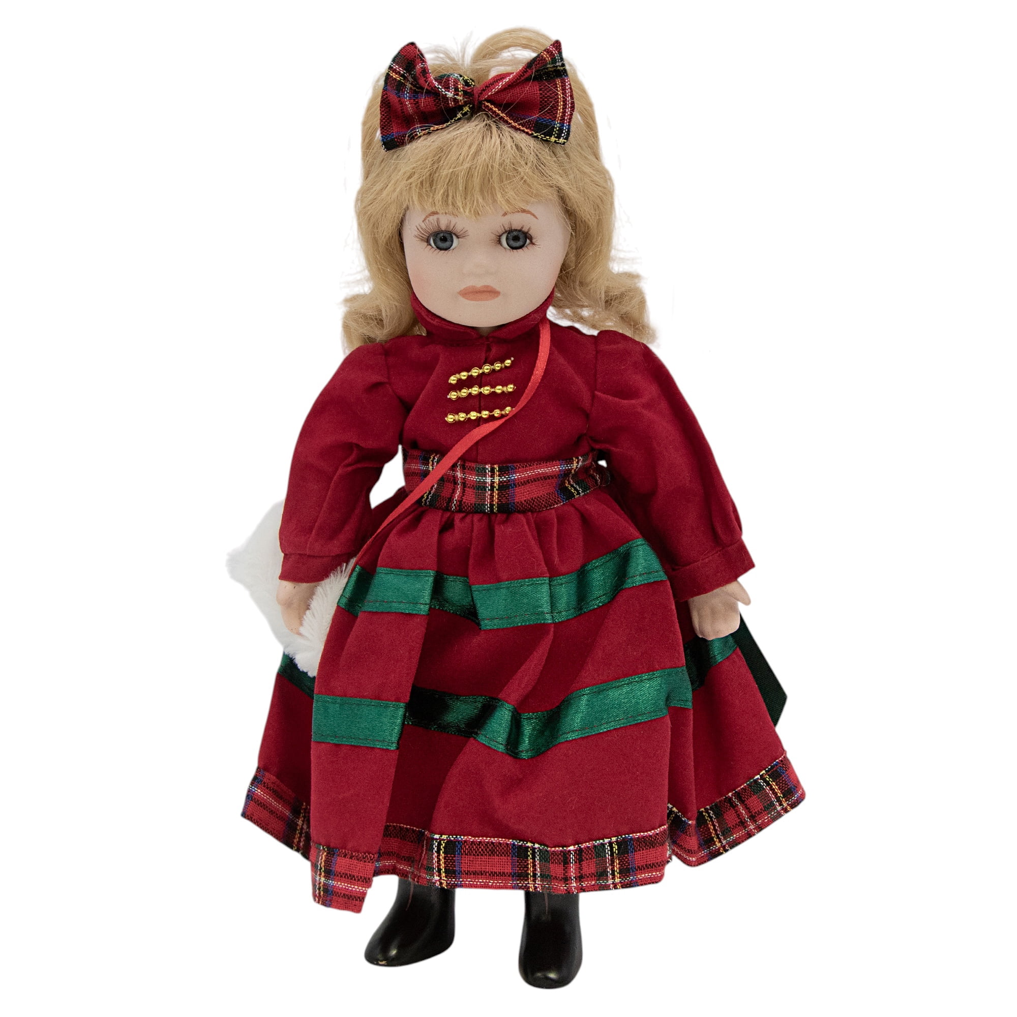 porcelain doll with green velvet dress Vintage Victorian Porcelain Doll in a Green Dress Christmas Holiday Do – La  Guanaquita's Closet main image 0