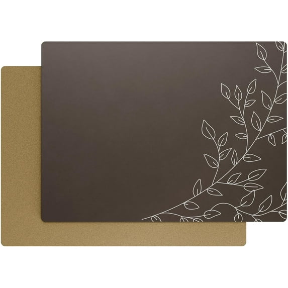 Royalty Art Brown Cork-Backed Placemats - Set of 4