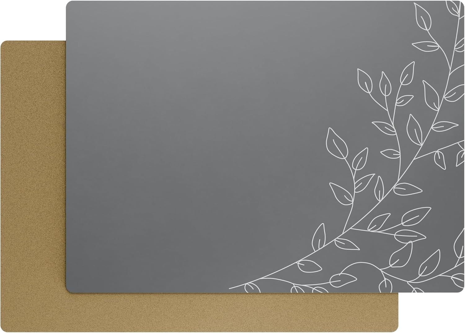 Royalty Art Dark Gray Cork-Backed Placemats - Set of 4