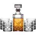 thumbnail image 1 of Royalty Art Kinsley Whiskey Glasses with Decanter for Scotch, 5 Pieces, 1 of 7