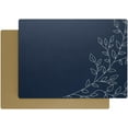 thumbnail image 1 of Royalty Art Navy Blue Cork-Backed Placemats - Set of 4, 1 of 1