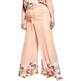 thumbnail image 1 of Royalty By Maluma Womens Printed Ruched Pants Island Placement Print XS, 1 of 1