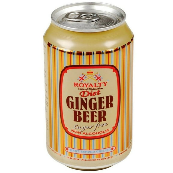 Royalty Diet Non Alcoholic Ginger Beer 330ml (Pack of 12)