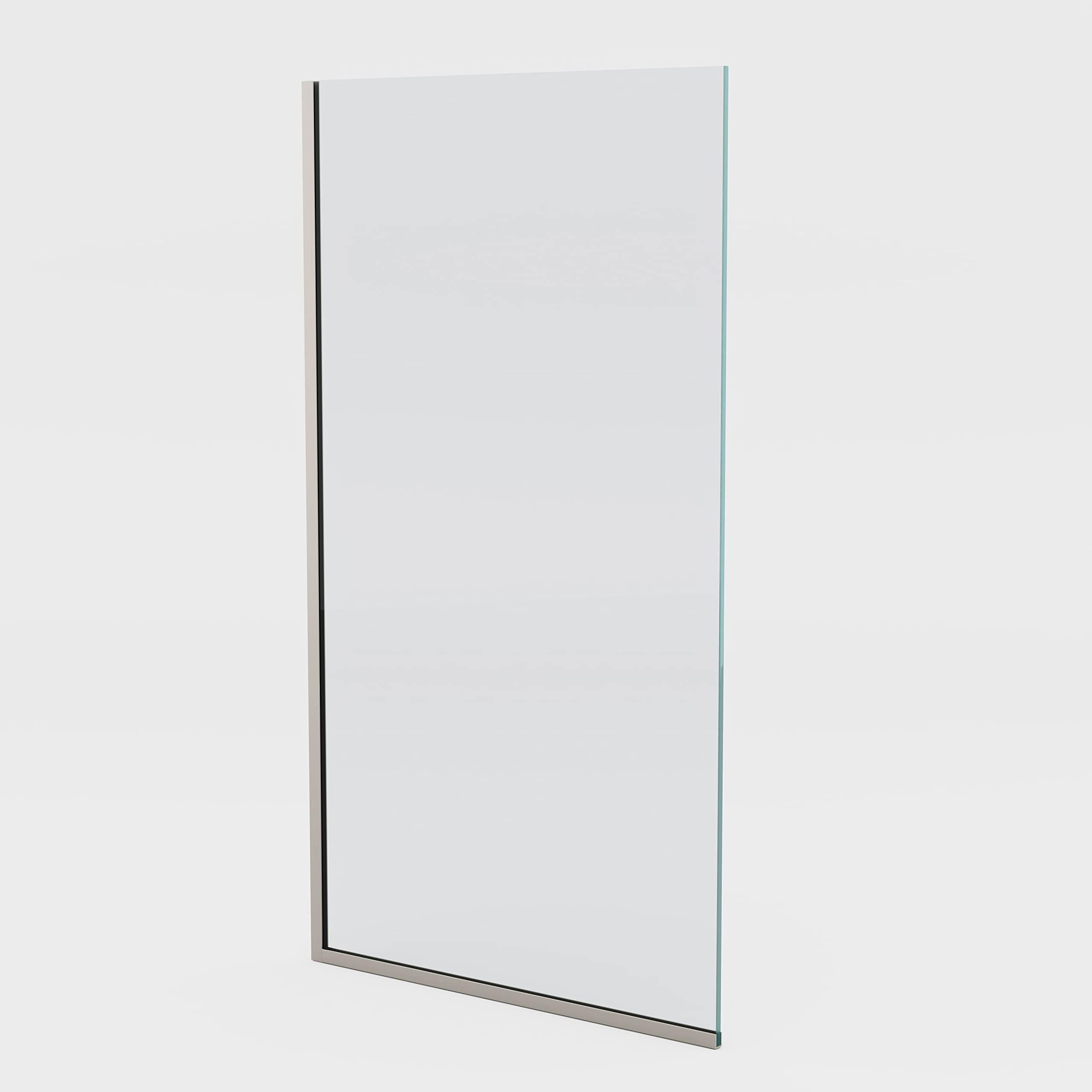 Royalty Fixed Shower Screen for Bathroom 3/8'' Thick Clear Tempered