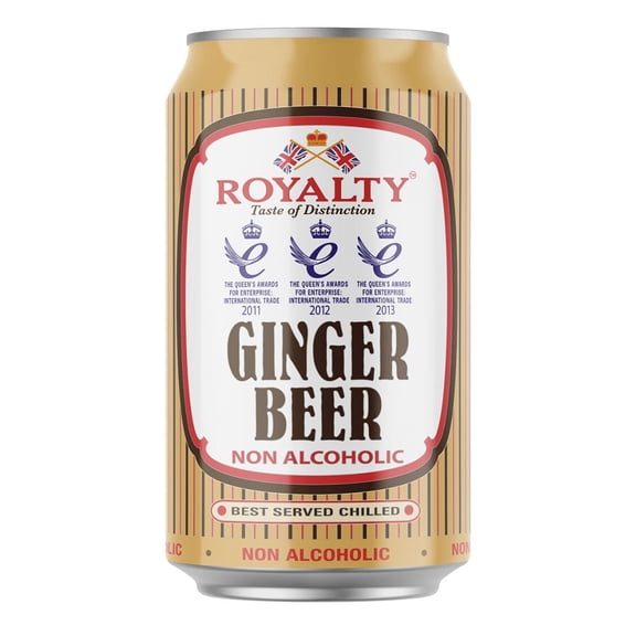 Royalty Non Alcoholic Ginger Beer 330ml (Pack of 6)