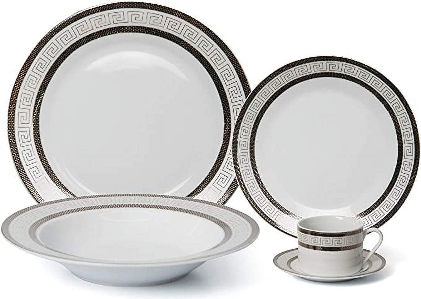 Royalty Porcelain 2112820 20pc Dinner Set for 4, 24K Gold