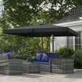 thumbnail image 1 of Royard Oaktree 10' Gray Market Patio Umbrellas, Fade Resistant, 1 of 8