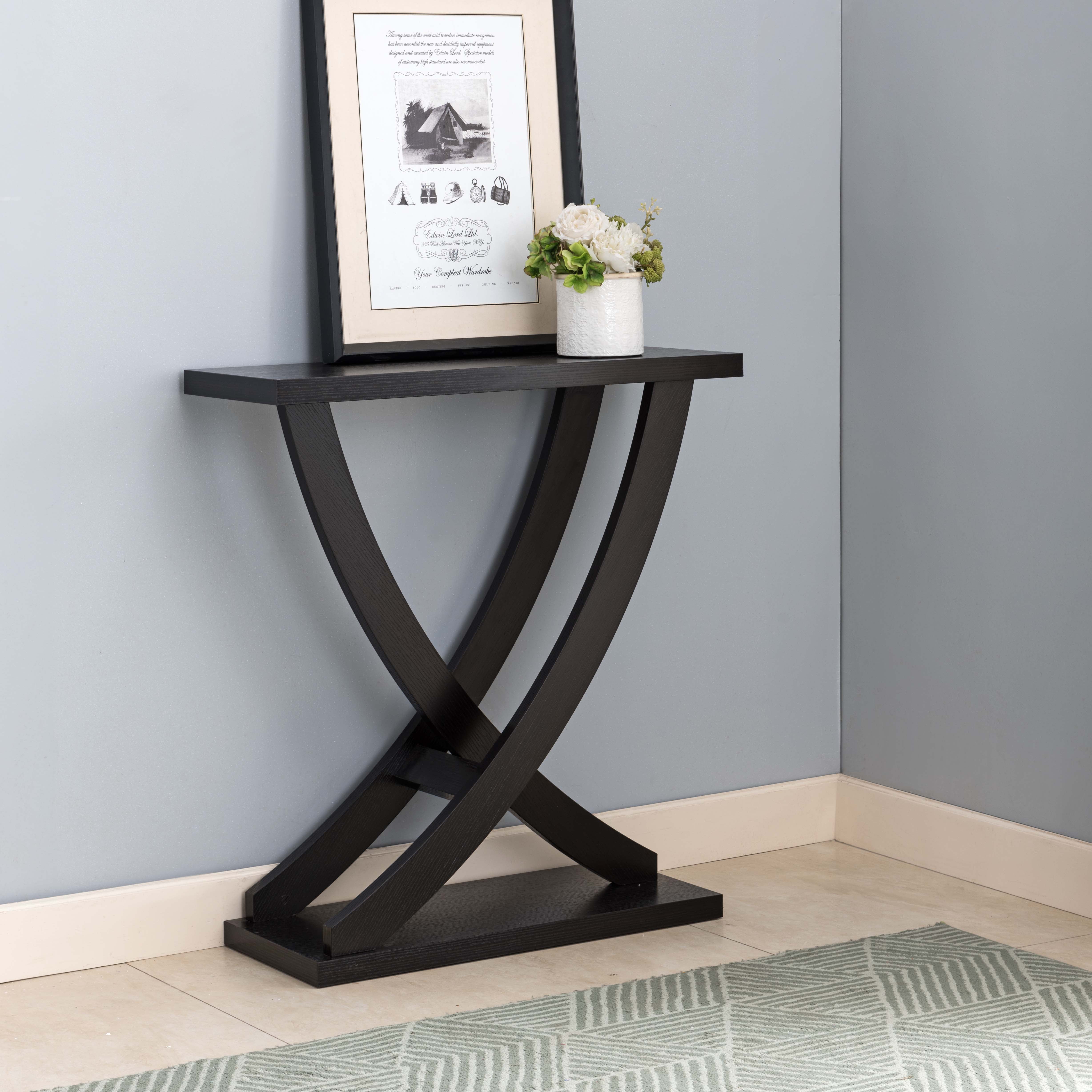 Royard Oaktree 31" Small Console Table, Rustic Entryway Table with ...