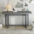 thumbnail image 1 of Royard Oaktree 59" Industrial Wood Console Table, Unique Triple Rectangle Design Entryway Table, 1 of 7