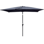 black patio umbrella at walmart AreShark 9 FT for Outdoor, Outdoor Table Umbrella with Push Button Tilt and Crank, Outdoor Patio Umbrellas with 8 Sturdy Ribs for Market, Garden, Pool (Black) : Patio rib steel frame supports the 9ft canopy and helps resist warping and other damage in the wind Outdoor beach umbrella/Sun Umbrella (
