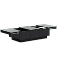 thumbnail image 1 of Royard Oaktree Coffee Table with Drawer, Extendable High-Gloss Center Table with Sliding Top, 1 of 9
