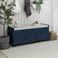 thumbnail image 1 of Royard Oaktree Storage Bench for Entryway, Shoe Bench with Lift Top Storage and Shutter-shaped Doors, 1 of 7
