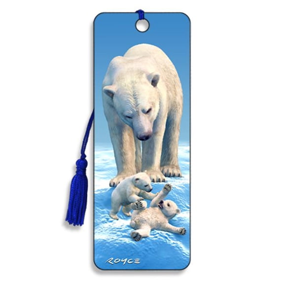 Royce 3D Bookmark - Polar Bears, (Hardcover)