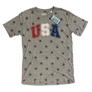 Royce Brand Women's Patriotic Americana T-Shirt Gray USA L