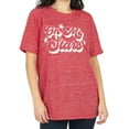 thumbnail image 1 of Royce Brand Women's Patriotic Americana T-Shirt Red Oh My Stars XL, 1 of 2