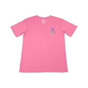 Royce Brand Womens Size Small S/S USA Patriotic "Merica" V-Neck T-Shirt, Crunchberry