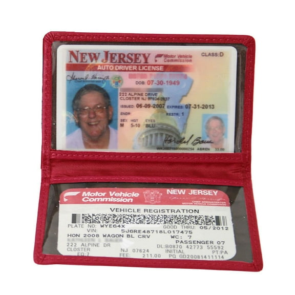 Royce Leather Mini Id Case Red 403-RED-5