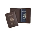 thumbnail image 1 of Royce Leather Passport Holder and Travel Document Organizer in Leather, Brown 1, One Size, 1 of 4
