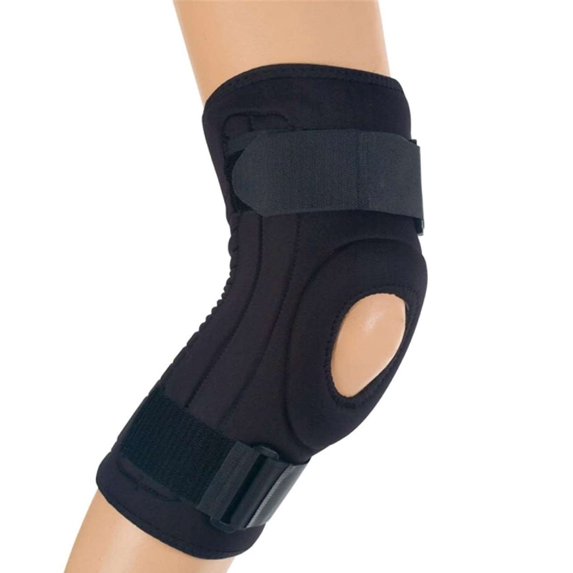 Royce Medical FormFit Stabilized Neoprene Right Knee Support with Side Stabilizers (Black) SmallMeasure around Knee, Small is 11.5-13"
