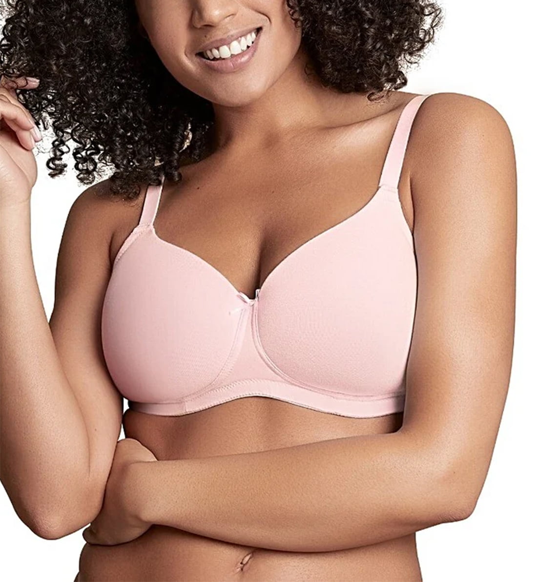 Royce Skyla Non-wire Convertible Molded T-Shirt Bra (8022),28D,Pink Rose 