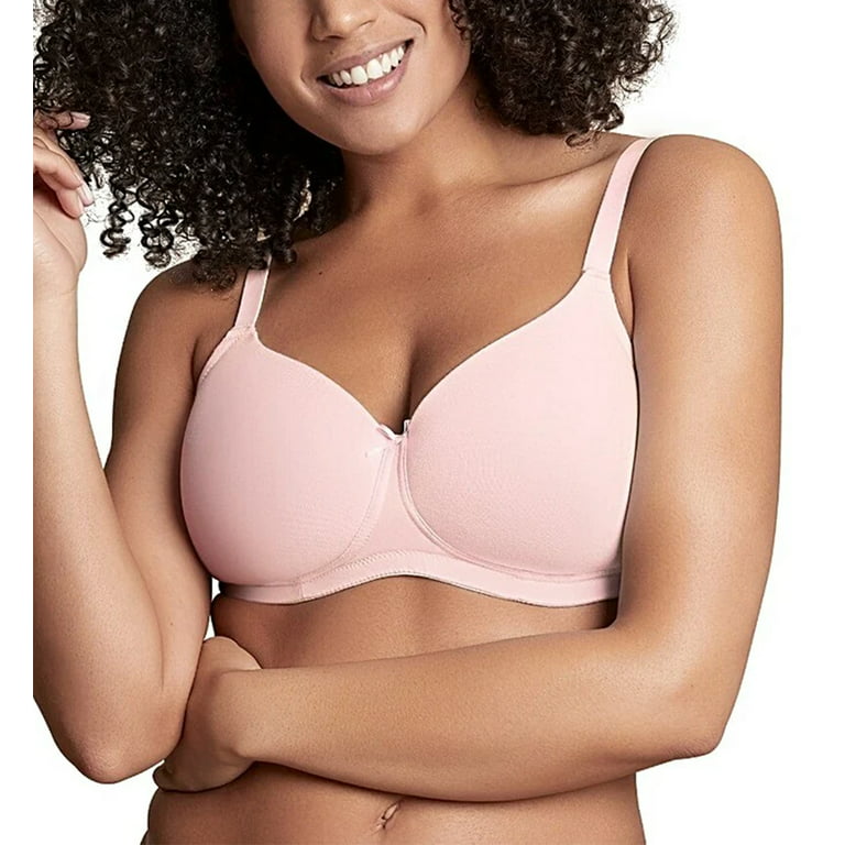 Royce Skyla Non-wire Convertible Molded T-Shirt Bra (8022),32D,Pink Rose