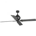 thumbnail image 1 of Royer Collection 56" Four-Blade Forged Black Ceiling Fan, 1 of 5