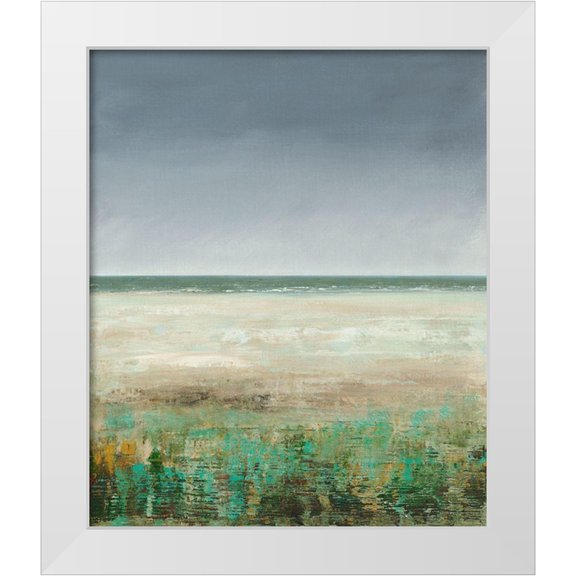 Royer, Simon 12x14 White Modern Wood Framed Museum Art Print Titled - Wild Beach