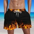 thumbnail image 1 of Royisotas Big and Tall Beach Shorts for Men Drawstring Casual with Pockets Hawaiian Quick Dry Elastic Waist Mens Swim Trunks, 1 of 5