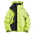 thumbnail image 1 of Royisotas Big and Tall Jackets for Men Coats Windproof Winter with Pockets Long Sleeve Waterproof Outdoor Mens Rain Jackets Cargo, 1 of 6