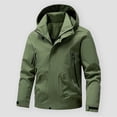 thumbnail image 1 of Royisotas Big and Tall Jackets for Men Windproof Coats Cargo Winter Pockets Lightweight Long Sleeve Mens Rain Jackets, 1 of 6