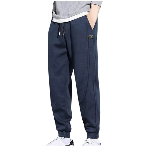 Royisotas Big and Tall Pants for Men with Pockets Summer Elastic Waist Skinny Mens Pants