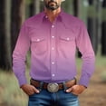 thumbnail image 1 of Royisotas Big and Tall Shirts for Men Button Down Dress Shirt Fashion Long Sleeve Work Mens Tops, 1 of 8