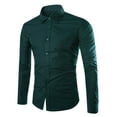 thumbnail image 1 of Royisotas Button Down Shirts for Men Fashion Shirt Long Sleeve Turndown Collar Business Mens Tops Dress, 1 of 2