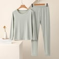 thumbnail image 1 of Royisotas Fleece Pajamas for Women Crewneck Loungewear Long Sleeve Warm Comfortable Womens Lounge sets Soft, 1 of 3