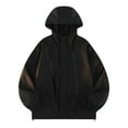 thumbnail image 1 of Royisotas Jackets for Men Waterproof Zipper Coats Winter Windproof Outdoor Long Sleeve Mens Rain Jackets, 1 of 3
