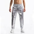 thumbnail image 1 of Royisotas Jogger Pants for Men with Pockets Elastic Waist Disco Dressy Winter Mens Pants, 1 of 4