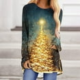 thumbnail image 1 of Royisotas Long Sleeve Shirts for Women Graphic Pullover Plus Size Christmas Crewneck Womens Shirts, 1 of 5
