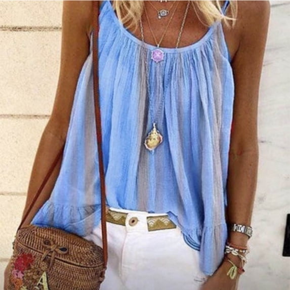 Royisotas Loose Tank Tops for Women Dressy Plus Size Loose Oversized Fashion Sleeveless Womens Shirts