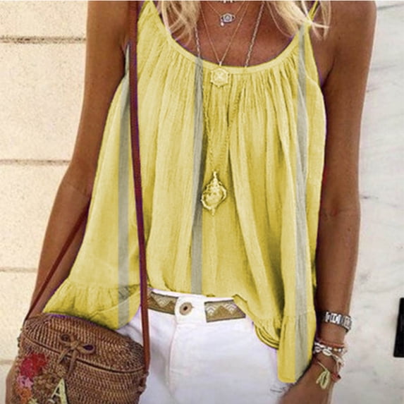 Royisotas Loose Tank Tops for Women Oversized Pullover Casual Fashion Sleeveless Ladies Shirts Plus Size