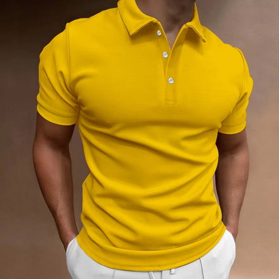 Royisotas Mens Big and Tall Shirts Henley Polo Button Down Casual Pullover Short Sleeve T Shirts for Men Fashion