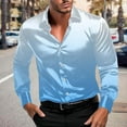 thumbnail image 1 of Royisotas Mens Dancing Shirts Long Sleeve Shirt Button Down Party Big and Tall Trendy Tops for Men, 1 of 8