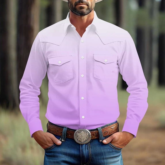 Royisotas Mens Dress Shirts Button Down Shirt Big and Tall Fashion Long Sleeve Work Tops for Men