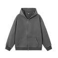 thumbnail image 1 of Royisotas Mens Jackets Pockets Winter Outwear Zipper with Hood Casual Coats for Men Solid Color, 1 of 3