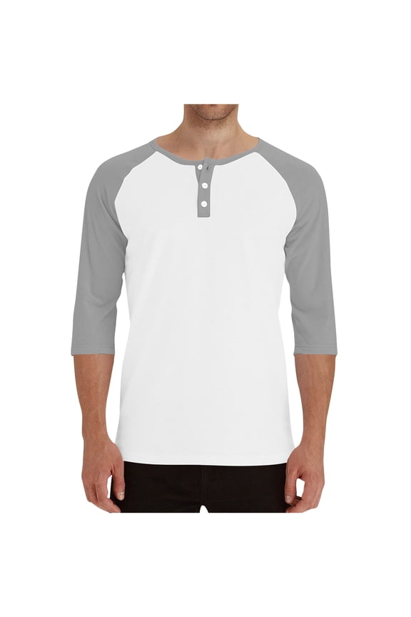 Mens Lightweight Shirts Button Down Winter Tops Long Sleeve Henley White Crewneck Casual T Shirts for Men Solid